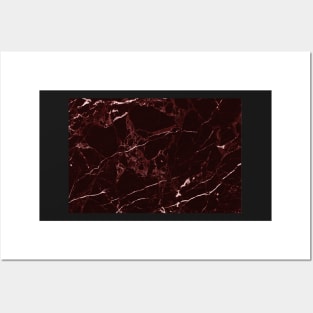 Marble, Marsala Red Posters and Art